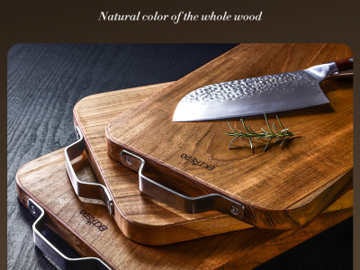 EKIREDO Solid Wood Cutting Board: Premium Natural Whole Wood for Your Kitchen